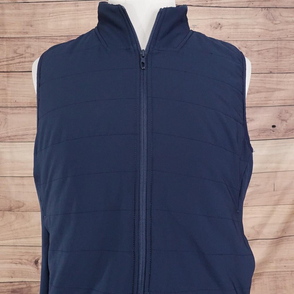 Spyder Vest Womens 2XL Navy Blue Full Zip Lightweight Outdoor Insulated Logo